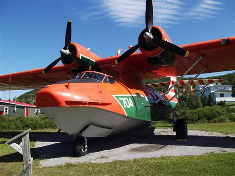 This is the aircraft that Flight Lieutenant David Hornell was flying when he and his crew were shot down on June 24, 1944; he was posthumously awarded the Victoria Cross for his heroism following the crash. . Canso water bomber